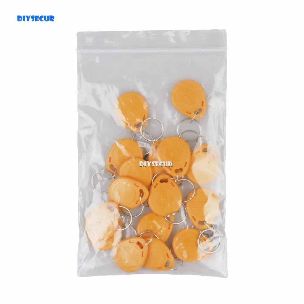 DIYSECUR 10pcs/lot 125Khz RFID Tag Proximity ID Cards Keyfob Key Tag Electronic Key For Access Control And Time Clock Use
DIYSECUR 10pcs/lot 125Khz RFID Tag Proximity ID Cards Keyfob Key Tag Electronic Key For Access Control And Time Clock Use