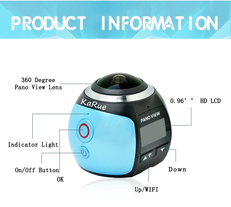 KaRue V1 Video Camera Action Camera1080P Wifi 2448*2448 Ultra HD Mini Action VideoCamera Sport Driving Camera VR
KaRue V1 Video Camera Action Camera1080P Wifi 2448*2448 Ultra HD Mini Action VideoCamera Sport Driving Camera VR