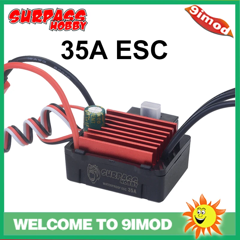 SURPASS HOBBY KK 35A ESC Waterproof Electric Speed Controller for 1/14 1/16 RC Car 2838 2845 Brushless Motor power
SURPASS HOBBY KK 35A ESC Waterproof Electric Speed Controller for 1/14 1/16 RC Car 2838 2845 Brushless Motor power