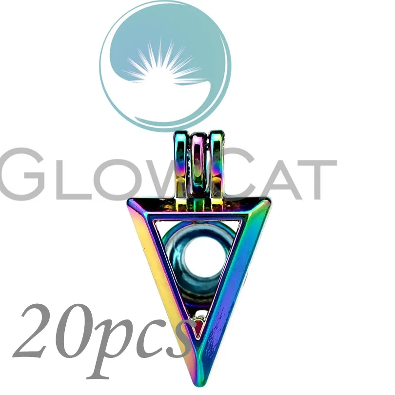 20x CC838 Rainbow Color Triangle Beads Cage Jewelry Making Essential Oil Diffuser Pearl Cage Locket Pendant
20x CC838 Rainbow Color Triangle Beads Cage Jewelry Making Essential Oil Diffuser Pearl Cage Locket Pendant