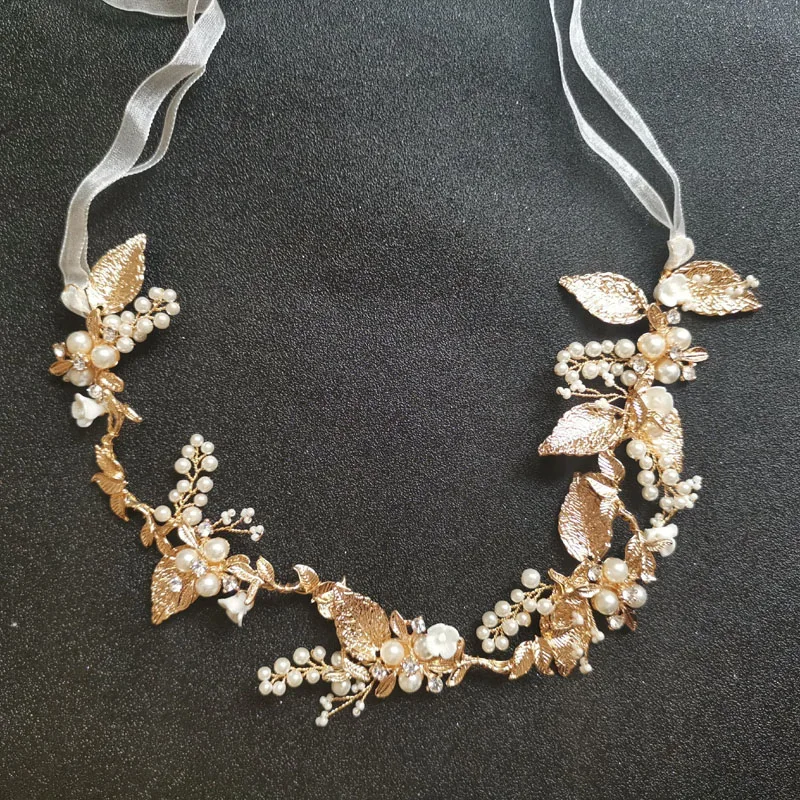 SLBRIDAL Handmade Gold Crystals Rhinestones Simulated Pearls Wedding Headpieces Hair Vine Bridal Headband Women Hair accessories
SLBRIDAL Handmade Gold Crystals Rhinestones Simulated Pearls Wedding Headpieces Hair Vine Bridal Headband Women Hair accessories