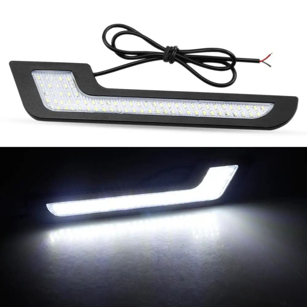 CARLITS 2Pcs DRL Daytime Running Light Fog Lights Super Bright Waterproof 5730 Chip White L Shape Bulbs Universal Car Styling
CARLITS 2Pcs DRL Daytime Running Light Fog Lights Super Bright Waterproof 5730 Chip White L Shape Bulbs Universal Car Styling