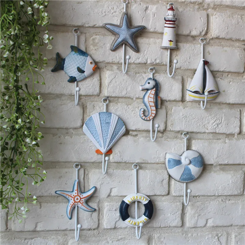 New Mediterranean style hooks creative wooden sea animal coat hooks wall hanging sea ornaments
New Mediterranean style hooks creative wooden sea animal coat hooks wall hanging sea ornaments