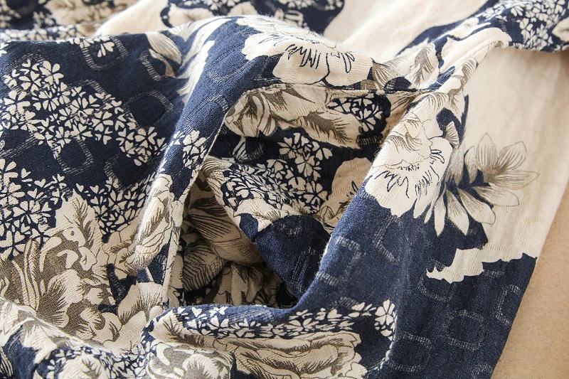Floral Print Linen Long Women Blouse Causal Turn Down Collar Long Sleeve Shirt Vintage blusas mujer Tops
Floral Print Linen Long Women Blouse Causal Turn Down Collar Long Sleeve Shirt Vintage blusas mujer Tops