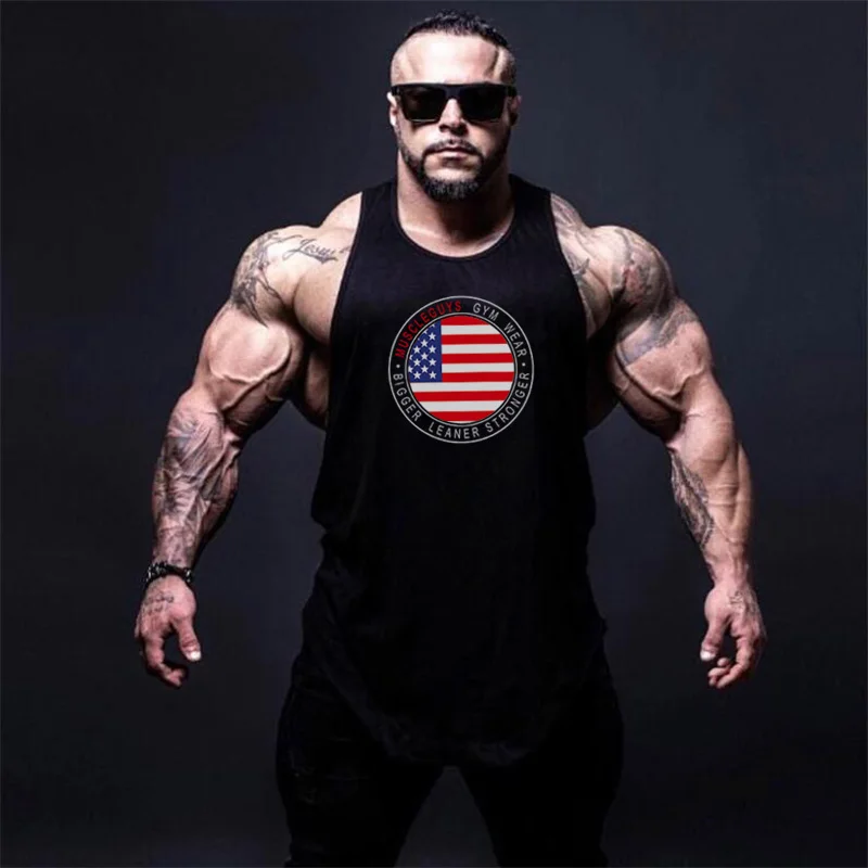 Muscleguys Gyms Clothing Fitness Singlets Men Bodybuilding Stringers Tank Tops Sleeveless Shirt Muscle Vest Brand tanktops men
Muscleguys Gyms Clothing Fitness Singlets Men Bodybuilding Stringers Tank Tops Sleeveless Shirt Muscle Vest Brand tanktops men