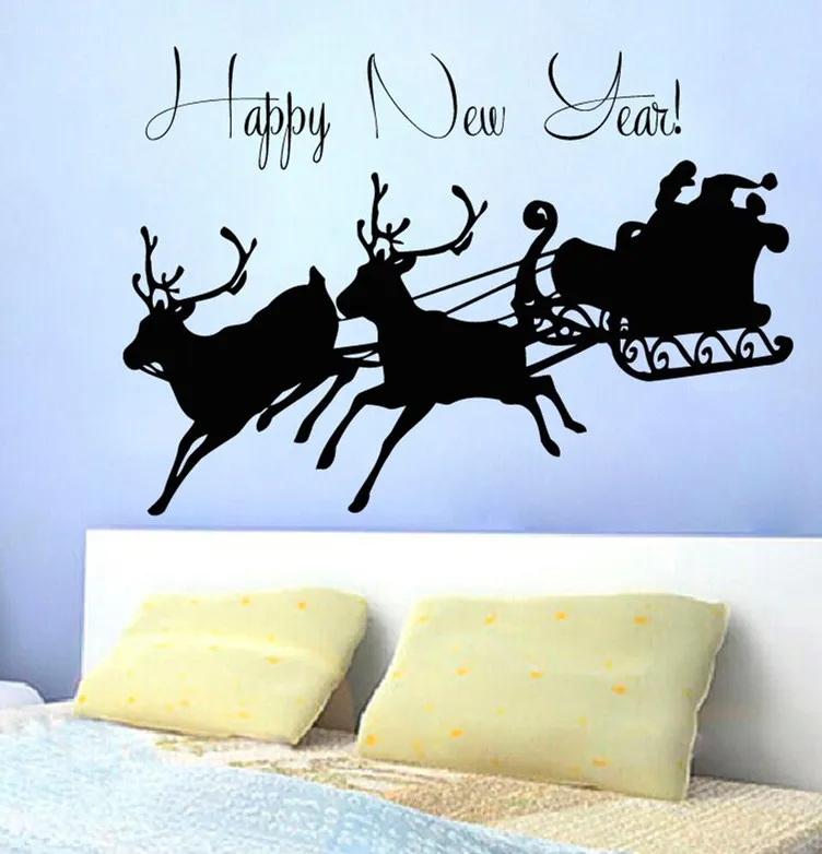 YOYOYU Санта Клаус с оленями карета милые наклейки на стену с новым годом цитаты Счастливого Рождества домашний декор Фреска F-40
YOYOYU Санта Клаус с оленями карета милые наклейки на стену с новым годом цитаты Счастливого Рождества домашний декор Фреска F-40