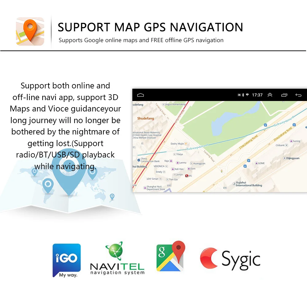 Camecho Android 8 1 Автомобильный мультимедийный плеер Wifi 2 DIN 7 ''аудио радио GPS
