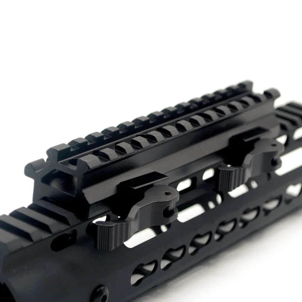 Tactical Picatinny Riser Mount Rails Dual 90 and 45 Degree Quick Release Detach 13 Slots Medium Profile for Red Dot Scope Optics | Спорт и