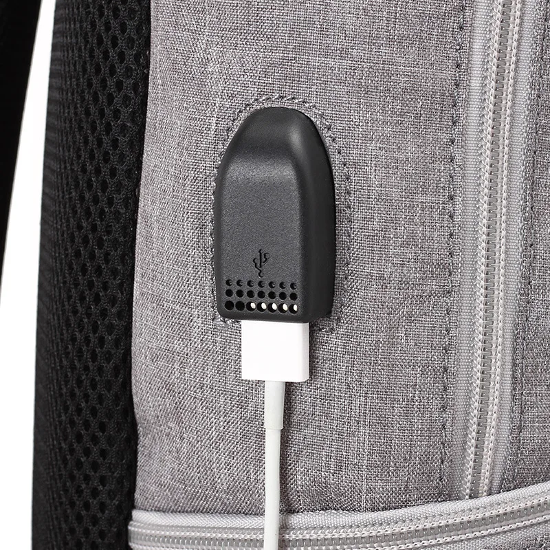 С внешним зарядным устройством USB Мужской ноутбука Рюкзаки светящиеся