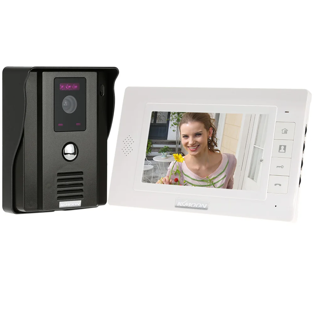 KKmoon 7" TFT Color Display Wired Video Door Phone Doorbell Intercom System Night Vision IR Camera Visual intercom
KKmoon 7" TFT Color Display Wired Video Door Phone Doorbell Intercom System Night Vision IR Camera Visual intercom