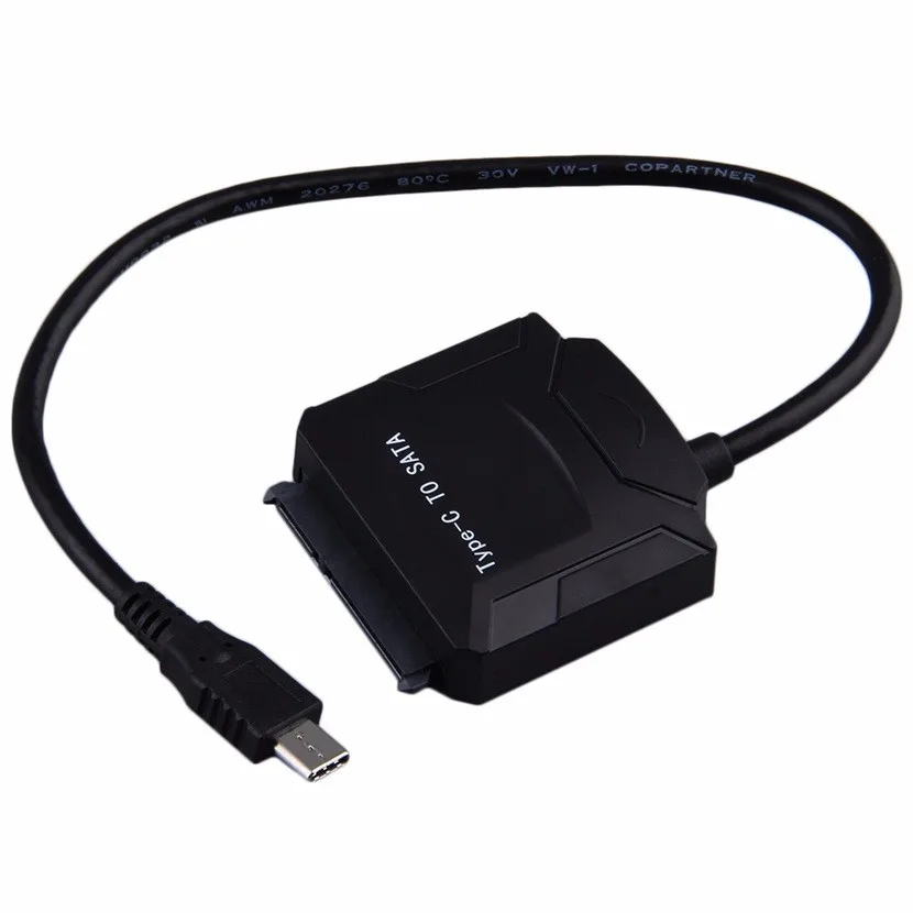 New Type C USB 3.1 Male to SATA 22 Pin 1.8 / 2.5 / 3.5 inch Hard Disk SSD Drive Adapter Cable HDD for Macbook and Laptop
New Type C USB 3.1 Male to SATA 22 Pin 1.8 / 2.5 / 3.5 inch Hard Disk SSD Drive Adapter Cable HDD for Macbook and Laptop
