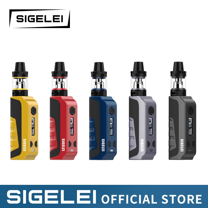 Новые оригинальные sigelei вейп e электронная сигарета VAPE E1 комплект poket mod kit с бак