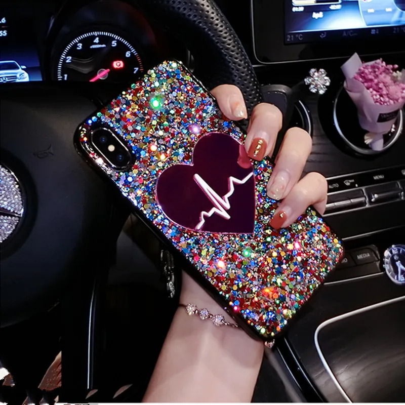 Glitter Sequin Big Heart Case For coque iPhone X S MAX Xs XR 3D Love Soft TPU Cover For iPhone 6 6s 7 8 plus phone case Fundas
Glitter Sequin Big Heart Case For coque iPhone X S MAX Xs XR 3D Love Soft TPU Cover For iPhone 6 6s 7 8 plus phone case Fundas