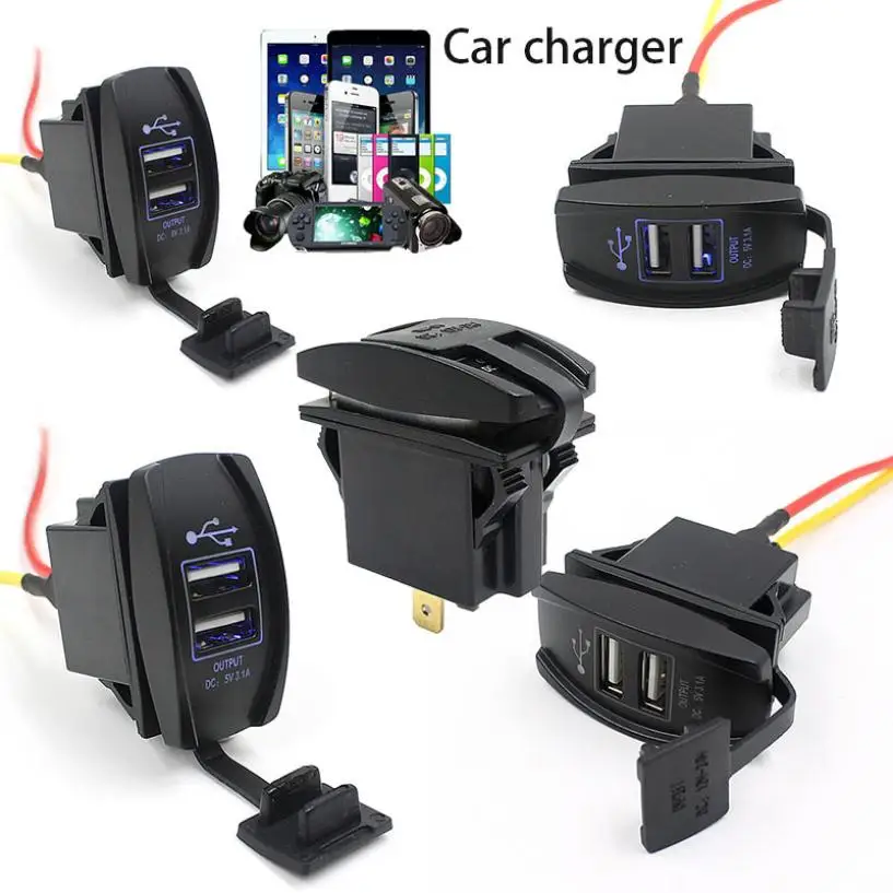 Car charger 12V 24V Car Auto Boat Accessory Dual USB Charger Power Adapter LED Outlet d2
Car charger 12V 24V Car Auto Boat Accessory Dual USB Charger Power Adapter LED Outlet d2