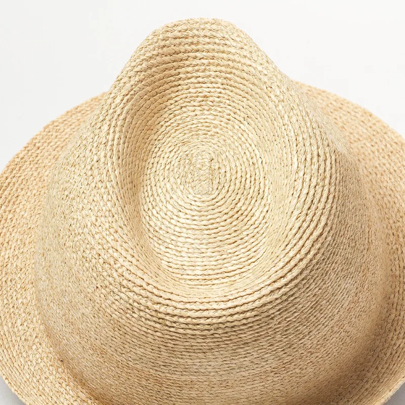 Summer Women Sun Hats Fine hand-woven Raffia Curling Ladies Vintage Beach Panama Straw Hats Fedora Chapeu Feminino
Summer Women Sun Hats Fine hand-woven Raffia Curling Ladies Vintage Beach Panama Straw Hats Fedora Chapeu Feminino