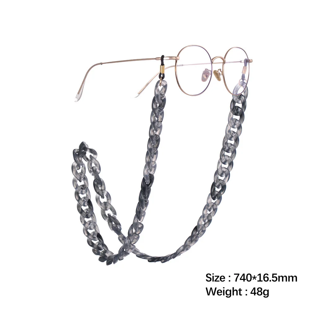 My Shape 74cm Vintage Acrylic Coarse Glasses Chain Lanyards Sunglasses Gray Brown Silvery Blue Eyewear Accessories Jewelry 2019
My Shape 74cm Vintage Acrylic Coarse Glasses Chain Lanyards Sunglasses Gray Brown Silvery Blue Eyewear Accessories Jewelry 2019