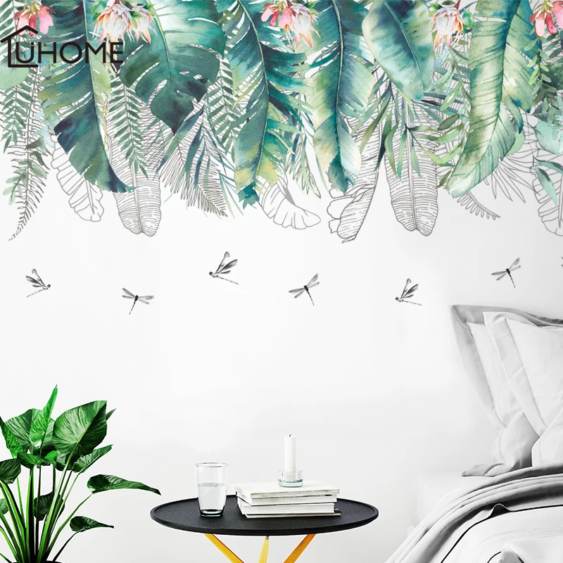 Natural Green Tropical Raffia Tree Leaves Turtle Leaf Wall Sticker PVC DIY Mural Art Sticker for Living Room Bedroom Wall Decals
Natural Green Tropical Raffia Tree Leaves Turtle Leaf Wall Sticker PVC DIY Mural Art Sticker for Living Room Bedroom Wall Decals