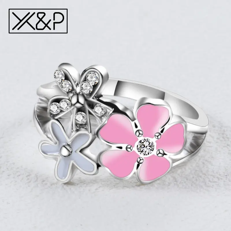 X&P Charm Korean Romantic Geometric Silver Color Cubic Zirconia Rings for Women Engagement Fashion Heart Flower Ring Jewelry
X&P Charm Korean Romantic Geometric Silver Color Cubic Zirconia Rings for Women Engagement Fashion Heart Flower Ring Jewelry