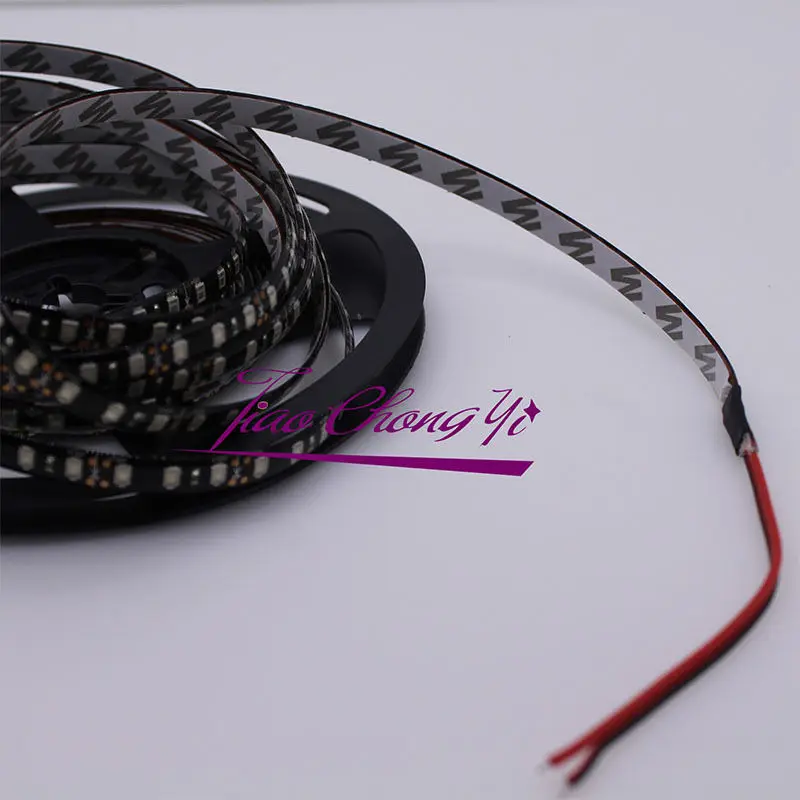 5 м 2835 SMD 600 светодиодный s Красная гибкая светодиодная лента DC12V Black PCB IP65