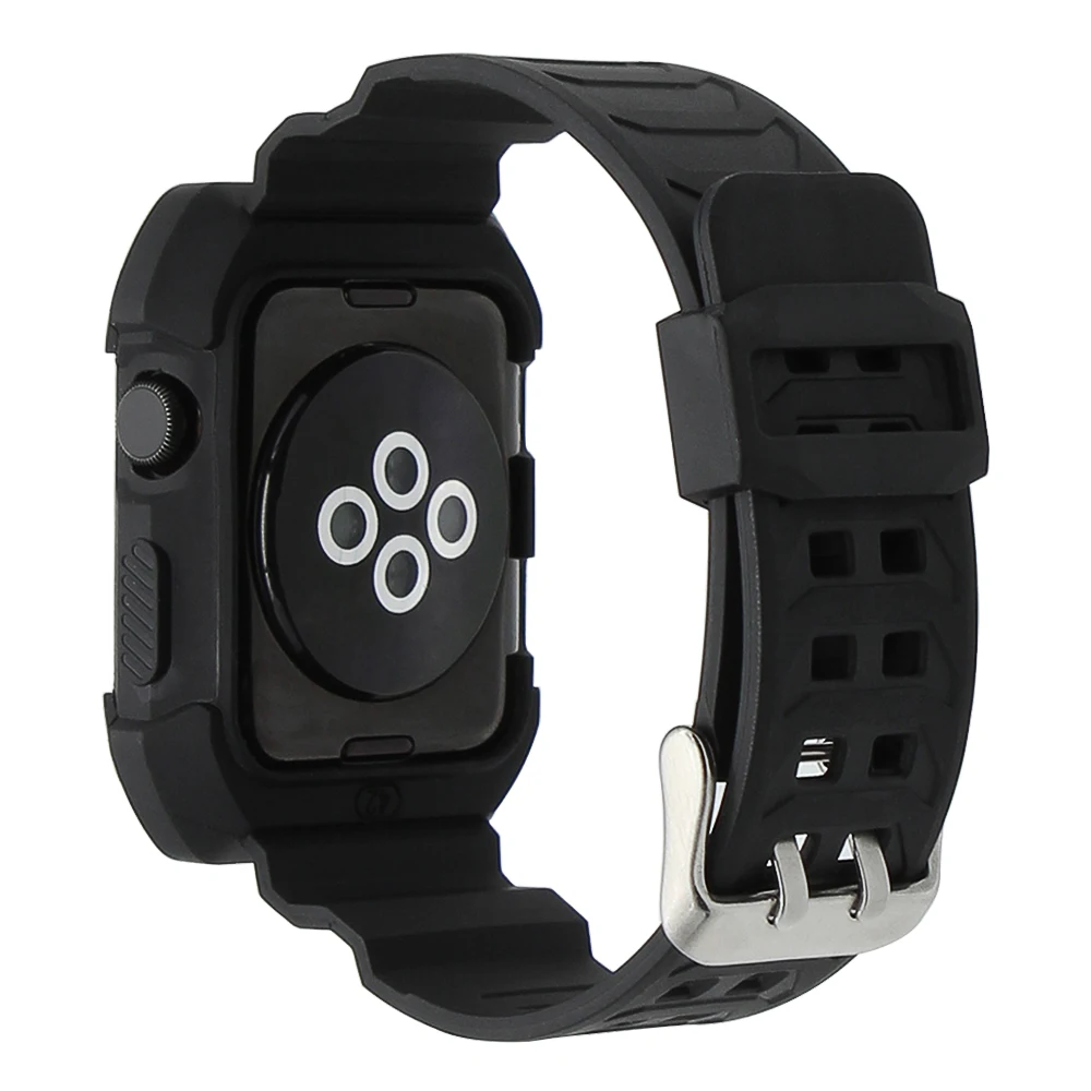 Резиновый ремешок из ТПУ для наручных часов защитный чехол iWatch Apple Watch 38 мм 42