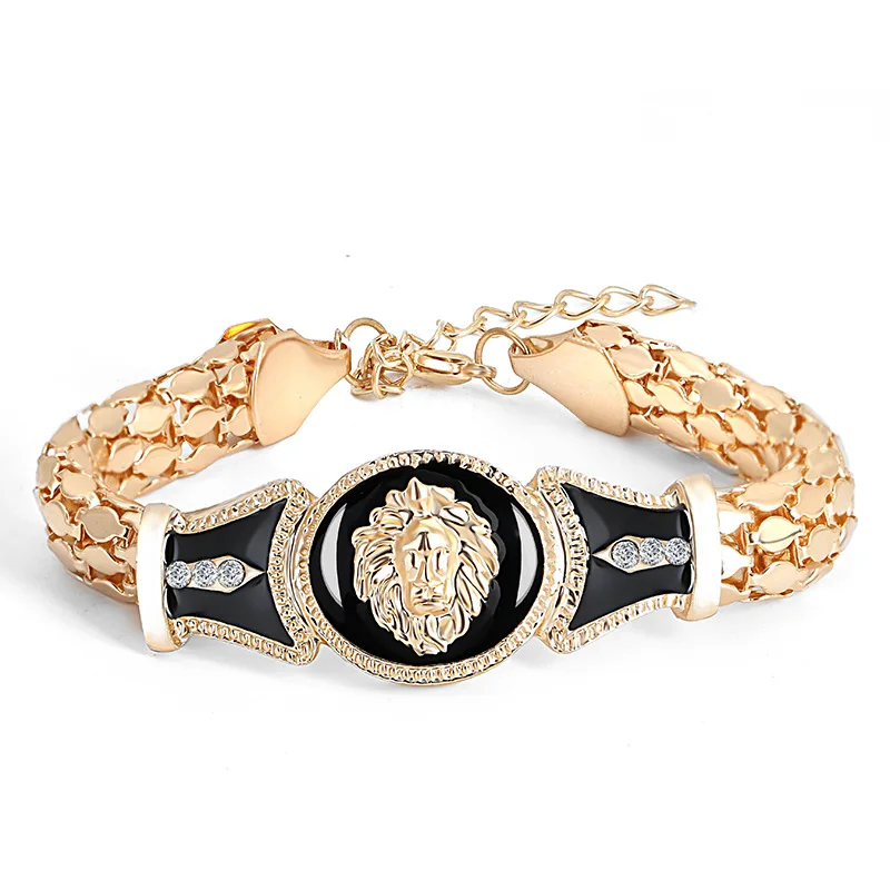 Cool Gold Lion Head Bracelet Chunky Hip Hop Link Chain Fashion Jewelry for Male Rock Bangles
Cool Gold Lion Head Bracelet Chunky Hip Hop Link Chain Fashion Jewelry for Male Rock Bangles