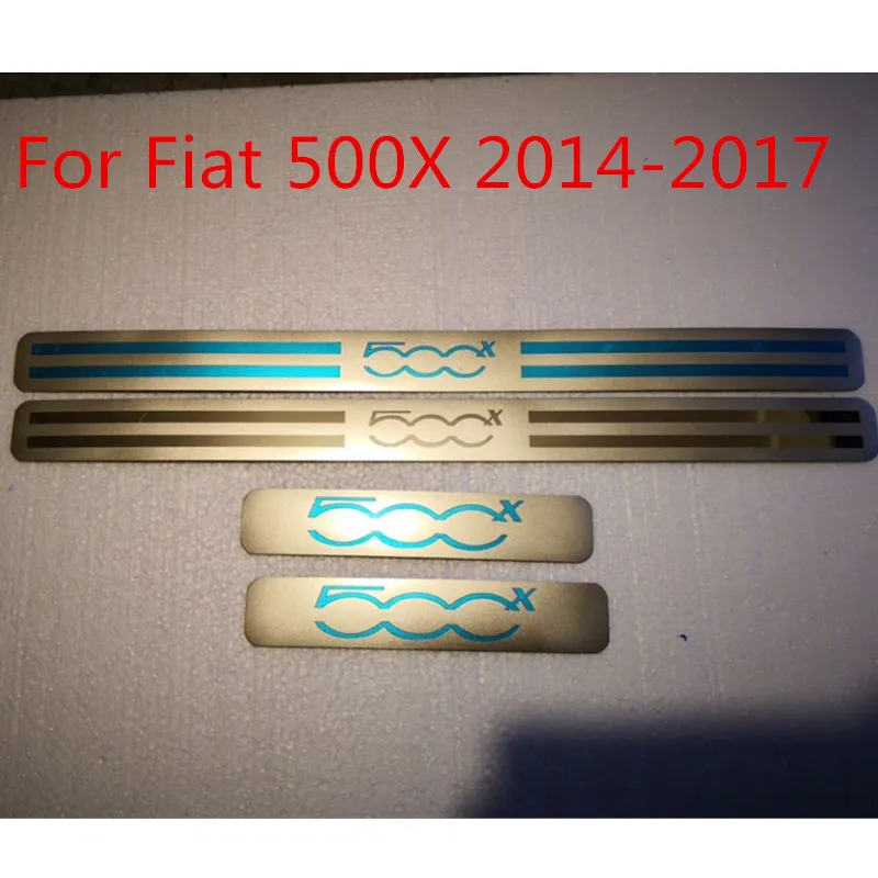 High-quality stainless steel Plate Door Sill Welcome Pedal Car Styling Accessories 4pcs/set For Fiat 500X 2014-2017
High-quality stainless steel Plate Door Sill Welcome Pedal Car Styling Accessories 4pcs/set For Fiat 500X 2014-2017