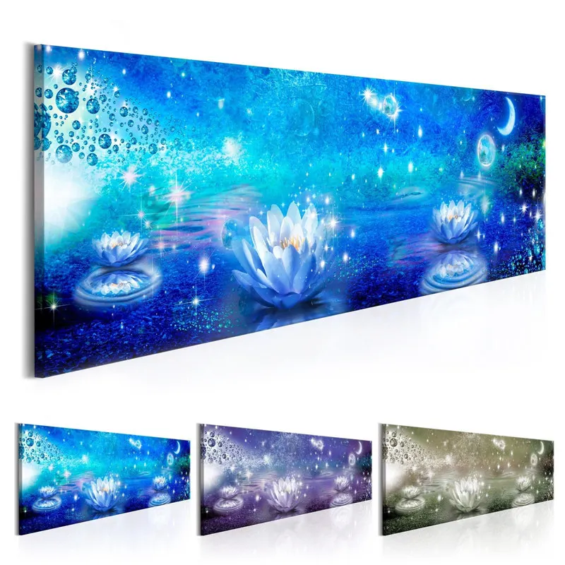 Lotus Flowers Wall Art Moon Prints Aquatic Plants Poster Bright Abstract Canvas Painting for Living Room Bedroom Home Decor
Lotus Flowers Wall Art Moon Prints Aquatic Plants Poster Bright Abstract Canvas Painting for Living Room Bedroom Home Decor