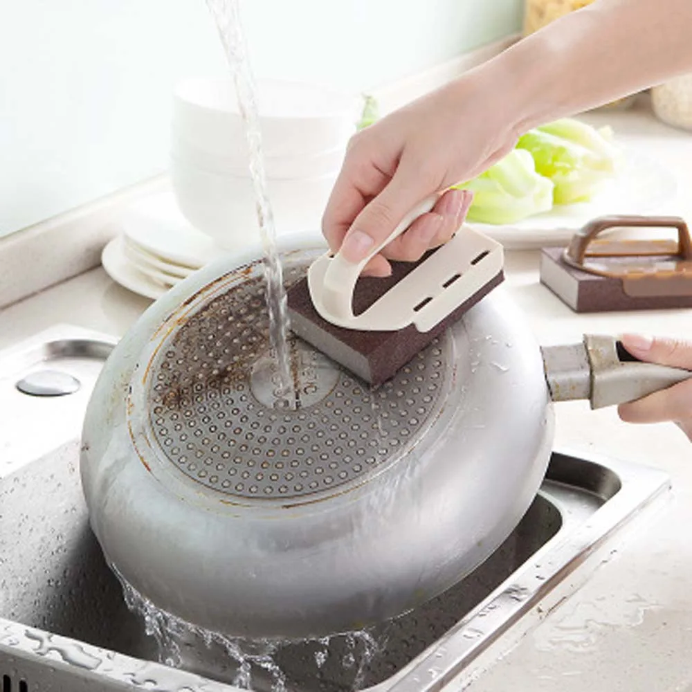 Replaceable Strong Decontamination Emery Cleaning Brush Kitchen Pot Eraser Sponge with Handle Kitchen Pan Clean Tools
Replaceable Strong Decontamination Emery Cleaning Brush Kitchen Pot Eraser Sponge with Handle Kitchen Pan Clean Tools