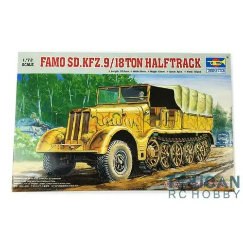 US Stock Trumpeter 07203 1/72 German 18 Ton Famo Heavy Half Track Truck Vehicle Car Model TH07116-SMT2
US Stock Trumpeter 07203 1/72 German 18 Ton Famo Heavy Half Track Truck Vehicle Car Model TH07116-SMT2