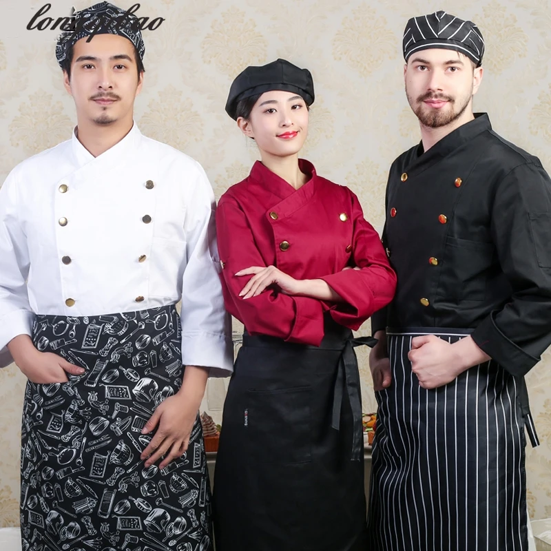 Новая кухонная форма для отеля, западный ресторан, шеф-повар, с длинными рукавами, с короткими рукавами, для мужчин и женщин, комбинезоны
Новая кухонная форма для отеля, западный ресторан, шеф-повар, с длинными рукавами, с короткими рукавами, для мужчин и женщин, комбинезоны