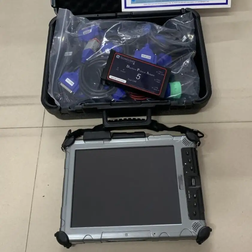 Pro Auto Diagnostic Dearborn Protocol Adapter 5 DPA5 Heavy Duty Truck Scanner IX104 Tablet Laptop Software Installed mini SSD
Pro Auto Diagnostic Dearborn Protocol Adapter 5 DPA5 Heavy Duty Truck Scanner IX104 Tablet Laptop Software Installed mini SSD