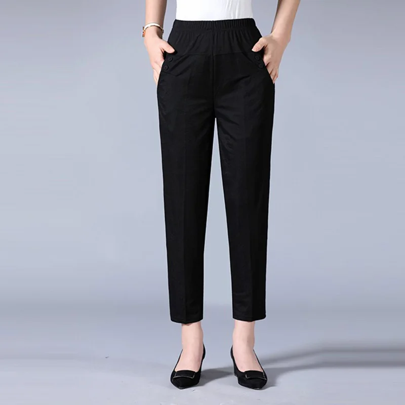 Middle Aged and Old Women Spring Summer Pant Thin High Waist Cotton Mother Long Casual Trousers Button Pockets Large Size YF354
Middle Aged and Old Women Spring Summer Pant Thin High Waist Cotton Mother Long Casual Trousers Button Pockets Large Size YF354