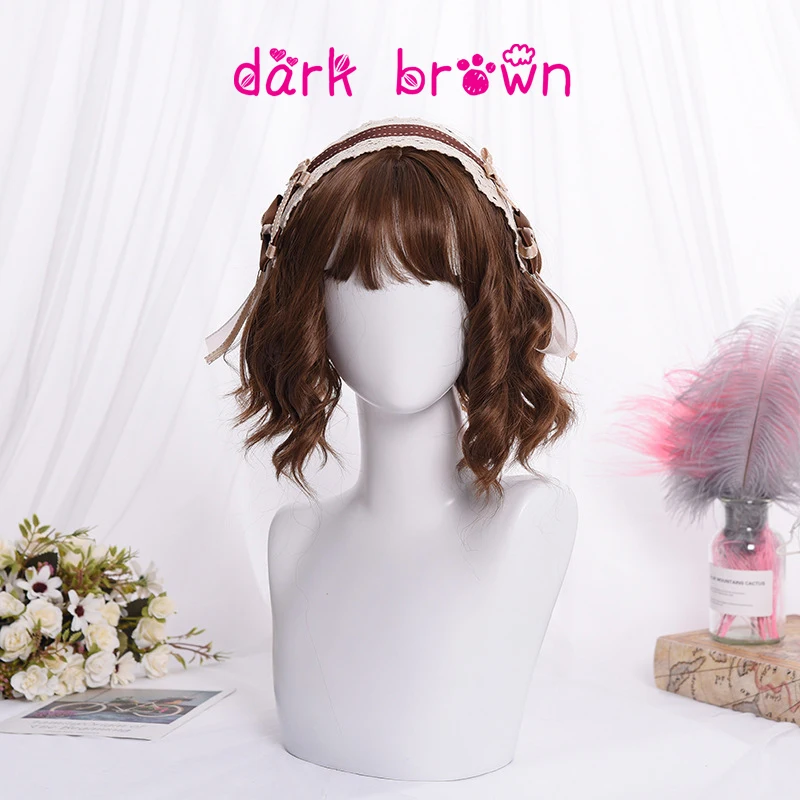 Beautiful short Curly women Hair Cosplay Wig Synthetic wig Lolita Cosplay Hair Unique Fashion Girl Lolita Wig Cute Student
Beautiful short Curly women Hair Cosplay Wig Synthetic wig Lolita Cosplay Hair Unique Fashion Girl Lolita Wig Cute Student