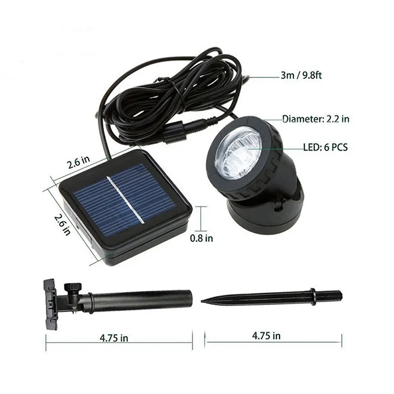ADAINA Solar Powered Super Bright Submersible Lamps IP65 Spotlight Projection Lights for Garden Pool Pond Outdoor Underwater
ADAINA Solar Powered Super Bright Submersible Lamps IP65 Spotlight Projection Lights for Garden Pool Pond Outdoor Underwater