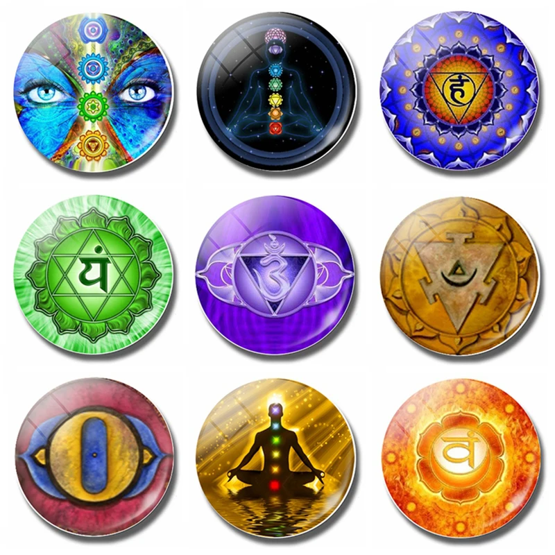 Chakras Decoracion Souvenir Fridge Magnet Yoga Totems OM Symbol 30MM Glass Dome Magnetic Refrigerator Stickers Home Decor
Chakras Decoracion Souvenir Fridge Magnet Yoga Totems OM Symbol 30MM Glass Dome Magnetic Refrigerator Stickers Home Decor