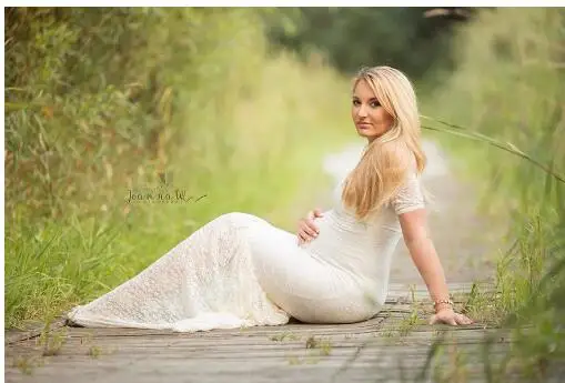 Новые женские белые сексуальные платья для беременных реквизит фотографии