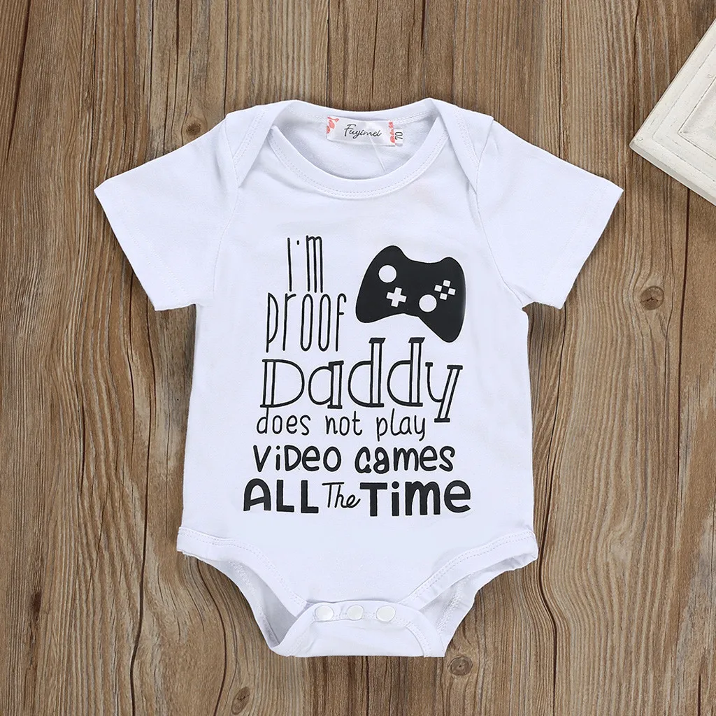 2019 Hot Newborn Infant Baby Girl Boy Short Sleeve Letter Romper Bodysuit Clothes Outfits
2019 Hot Newborn Infant Baby Girl Boy Short Sleeve Letter Romper Bodysuit Clothes Outfits