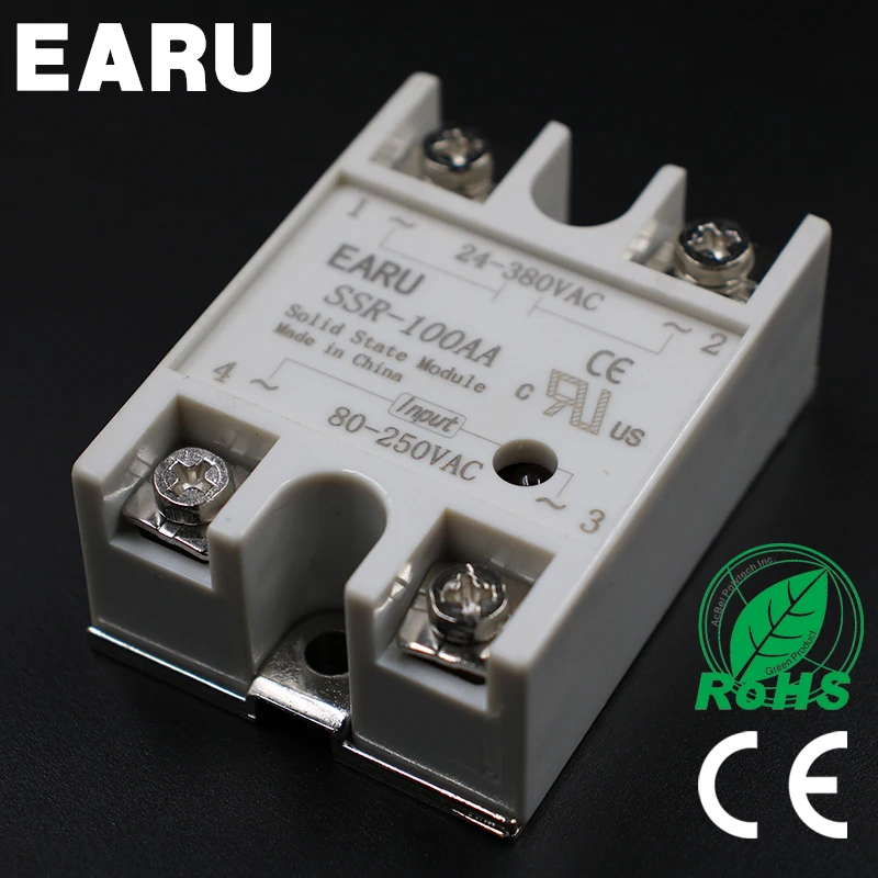 Solid State Relay Module SSR-100A SSR-100 AA SSR 100A 80-250VAC Input to 24-380VAC Output Industry Control
Solid State Relay Module SSR-100A SSR-100 AA SSR 100A 80-250VAC Input to 24-380VAC Output Industry Control