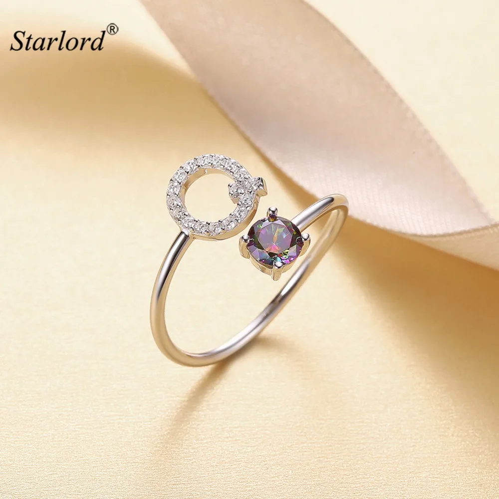 Initial Q Letter Ring 925 Sterling Silver Cubic Zirconia Crystal Ring Adjustable Silver Ring Open Ring For Women R6063B
Initial Q Letter Ring 925 Sterling Silver Cubic Zirconia Crystal Ring Adjustable Silver Ring Open Ring For Women R6063B