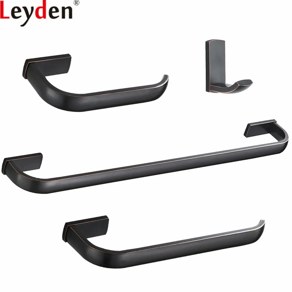 Leyden ORB Brass 4pcs Bathroom Accessories Set Black Wall Mounted Single Towel Bar Toilet Paper Holder Towel Ring Robe Hook
Leyden ORB Brass 4pcs Bathroom Accessories Set Black Wall Mounted Single Towel Bar Toilet Paper Holder Towel Ring Robe Hook