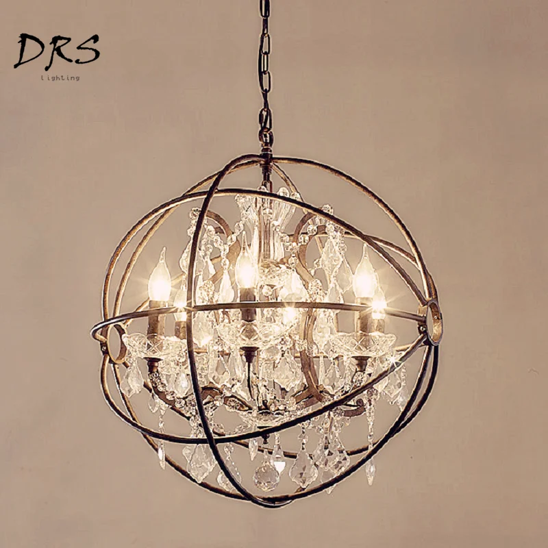 Industrial American Antique Crystal Chandelier Modern Iron Globe Lustre Pendant Lamp Suspension Luminaire Lighting Fixtures
Industrial American Antique Crystal Chandelier Modern Iron Globe Lustre Pendant Lamp Suspension Luminaire Lighting Fixtures