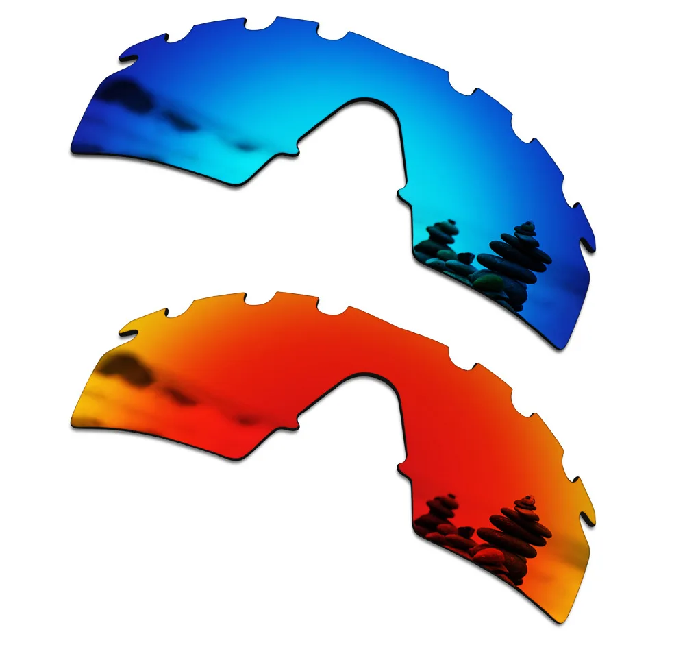 SmartVLT 2 PCS Polarized Sunglasses Replacement Lenses for Oakley M Frame Strike Vented Ice Blue and Fire Red
SmartVLT 2 PCS Polarized Sunglasses Replacement Lenses for Oakley M Frame Strike Vented Ice Blue and Fire Red