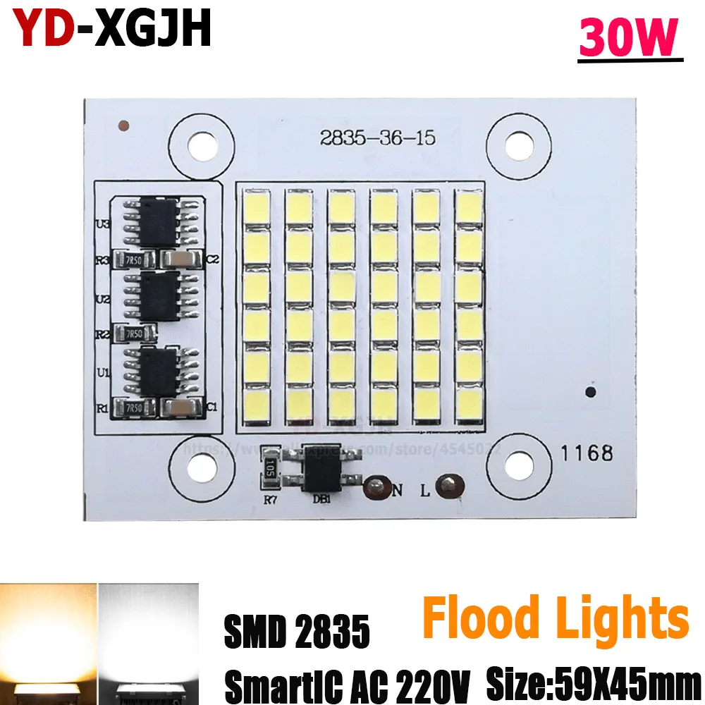 Pure White/Warm White 220V Input Directly Smart IC LED SMD Chip Lamp WhiteLight Chip Fit For 20W30W 50W DIY FloodLight Spotlight
Pure White/Warm White 220V Input Directly Smart IC LED SMD Chip Lamp WhiteLight Chip Fit For 20W30W 50W DIY FloodLight Spotlight