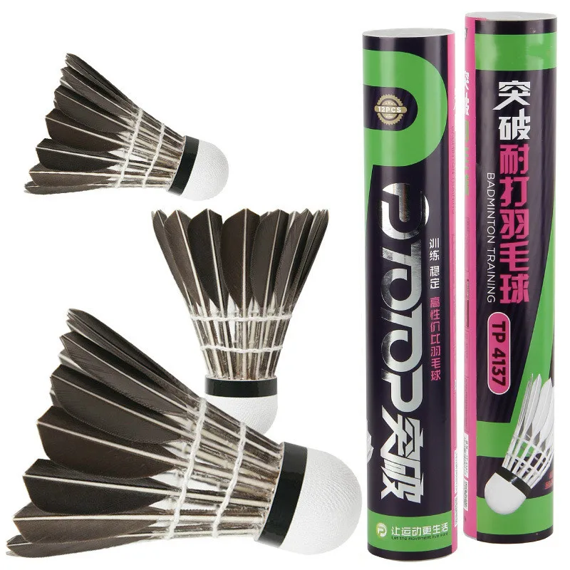 Black Goose Feather Badminton Hit-Resistant Stable Adult Intermediate Training 12 Pcs/Barrel High Quality Shuttlecock
Black Goose Feather Badminton Hit-Resistant Stable Adult Intermediate Training 12 Pcs/Barrel High Quality Shuttlecock