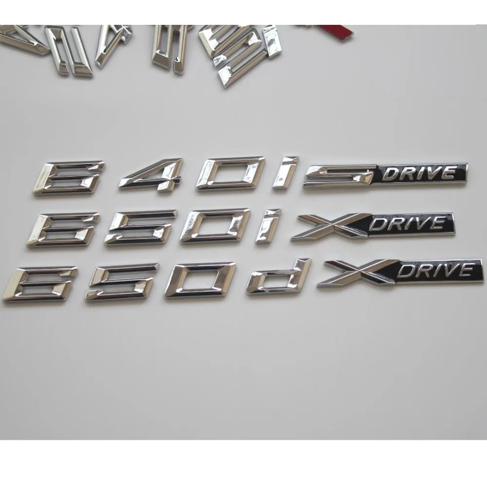 Chrome Shiny Silver Letters Trunk Emblems Badges for BMW F13 Coupe 640i 650i 640d 650d XDrive SDrive
Chrome Shiny Silver Letters Trunk Emblems Badges for BMW F13 Coupe 640i 650i 640d 650d XDrive SDrive