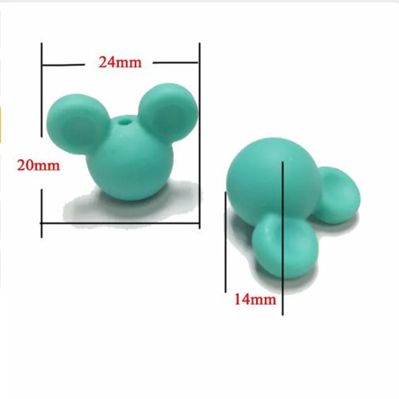 100pcs/lot Mickey Baby Teething Beads Cartoon Silicone Beads For Necklaces BPA Free Teether Toy Accessories Nursing DIY
100pcs/lot Mickey Baby Teething Beads Cartoon Silicone Beads For Necklaces BPA Free Teether Toy Accessories Nursing DIY