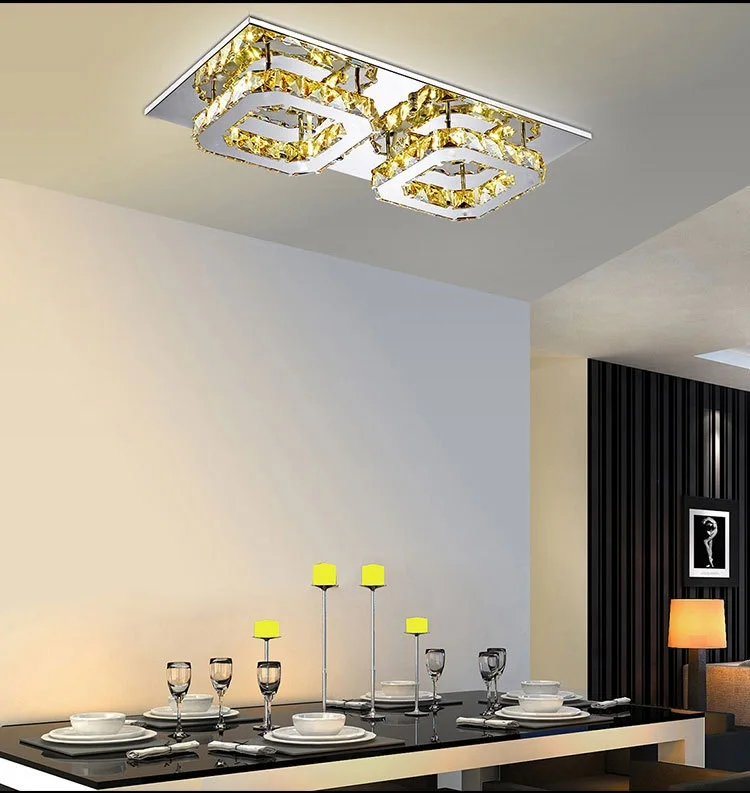 The new modern minimalist Ceiling lights LED square entrance hallway crystal living room bedroom ceiling lamps Lighting fixture
The new modern minimalist Ceiling lights LED square entrance hallway crystal living room bedroom ceiling lamps Lighting fixture