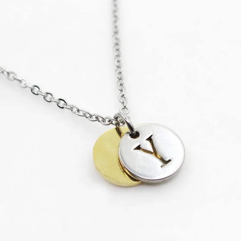 Stainless Steel Alphabet Y 6pcs Initial Necklace Pendant Women Men Jewelry Stainless Steel Round Coin Letter Necklace Jewelry
Stainless Steel Alphabet Y 6pcs Initial Necklace Pendant Women Men Jewelry Stainless Steel Round Coin Letter Necklace Jewelry