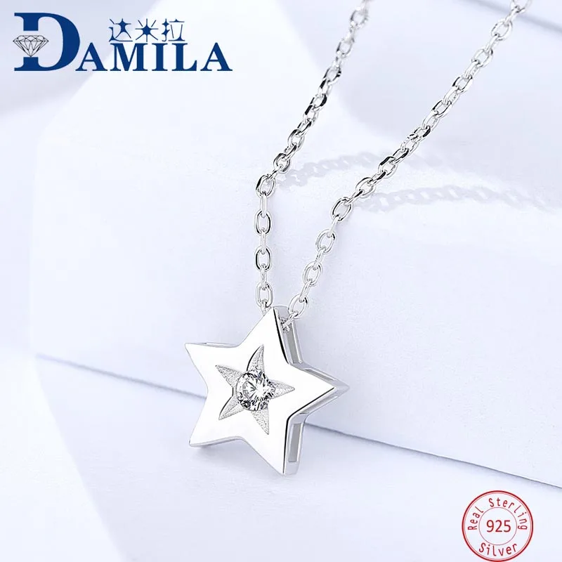 100% real 925 Sterling Silver pendant necklace For Women Fashion star silver 925 jewelry necklaces choker female girls gift
100% real 925 Sterling Silver pendant necklace For Women Fashion star silver 925 jewelry necklaces choker female girls gift
