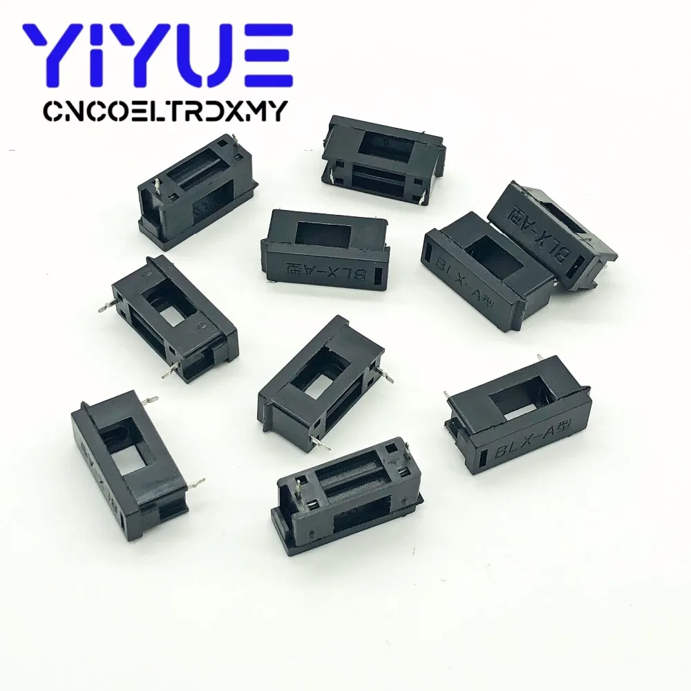 10Pcs 5x20mm Fuse Holder With Cover Chassis/Panel Mount BLX-A Black For PCB Board
10Pcs 5x20mm Fuse Holder With Cover Chassis/Panel Mount BLX-A Black For PCB Board